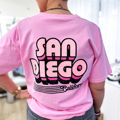 T-shirt imprimé - San Diego - rose