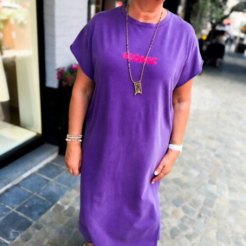 Robe imprimée - Iconic - mauve délavé et rose