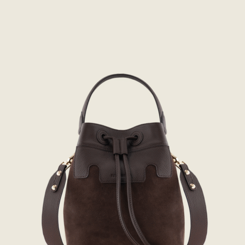Sac à main en cuir - Paul Marius - Capucine - chocolat