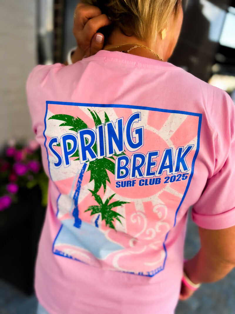 t shirt imprime spring breack rose 01
