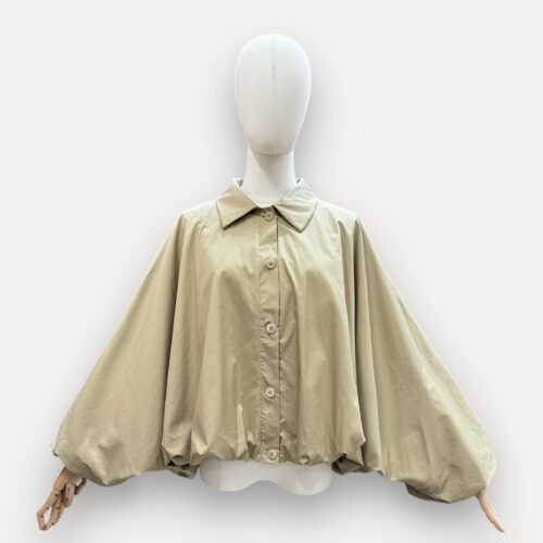 Chemise ample coupe ballon - beige
