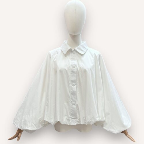 Chemise ample coupe ballon - blanc